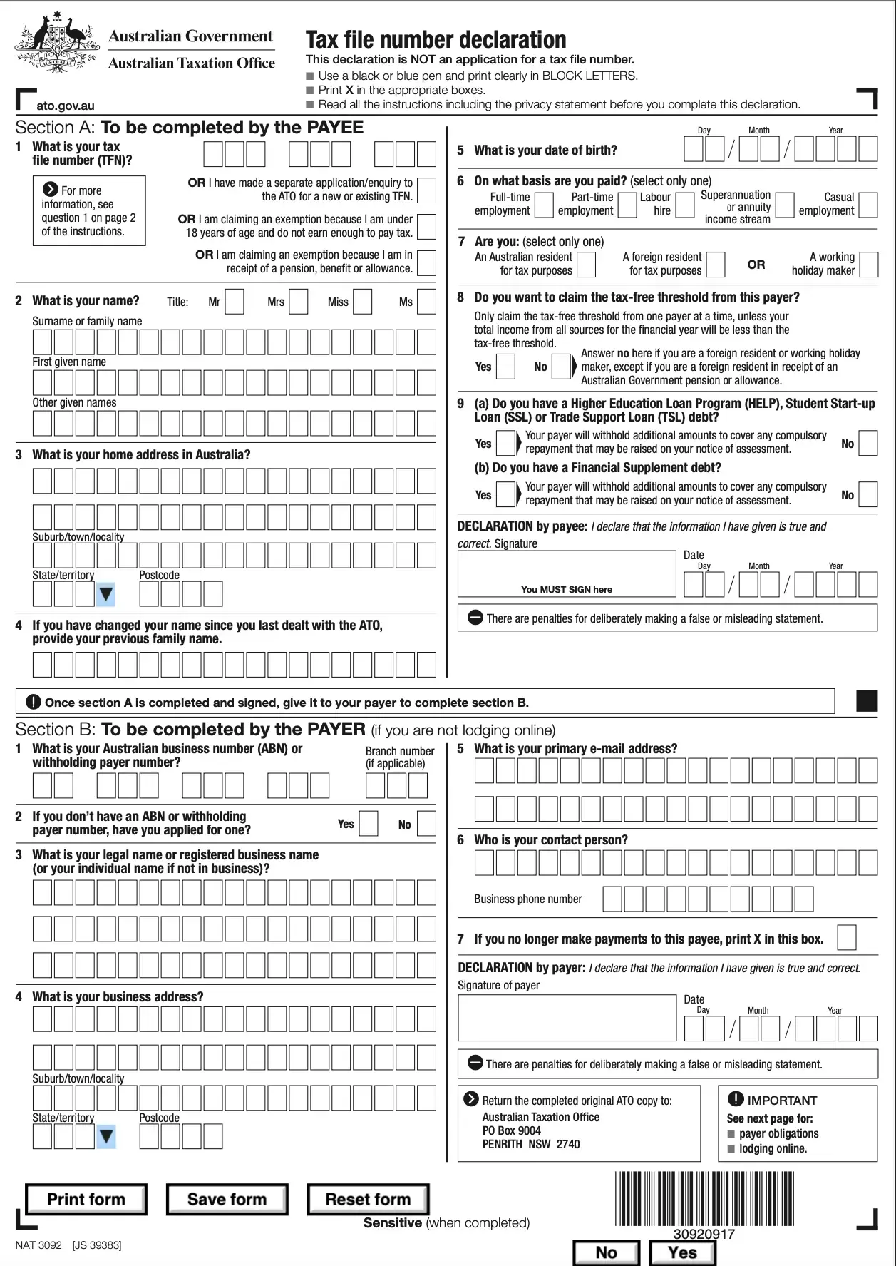 N3092-form