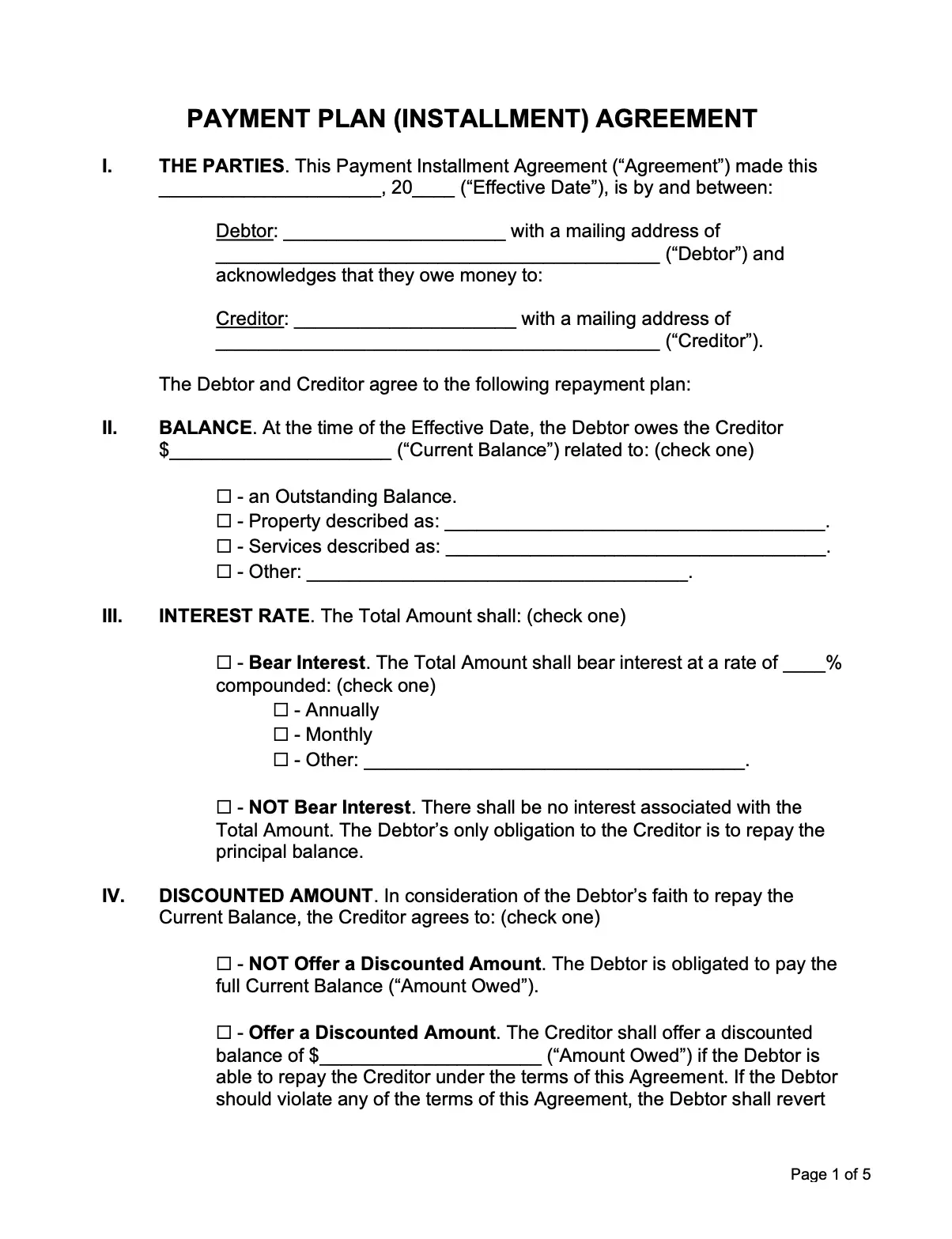 payment-installment-agreement-template